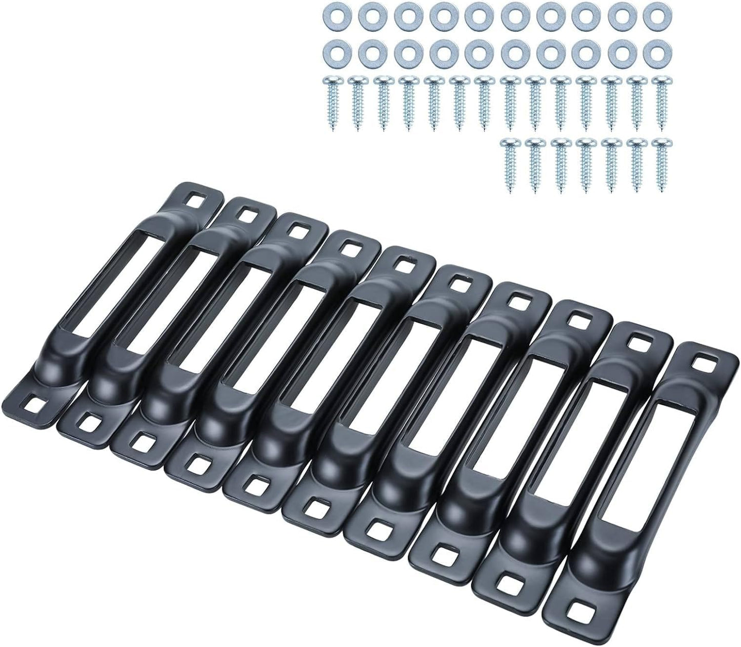 Yaegoo 10 Pack E-Track Single Slot Tie-Down Anchors with Screws for Ratchet Trucks Vans Motorcycles Trailers Cargo Loads