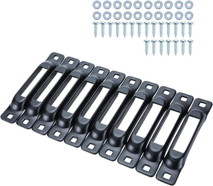 Yaegoo 10 Pack E-Track Single Slot Tie-Down Anchors with Screws for Ratchet Trucks Vans Motorcycles Trailers Cargo Loads