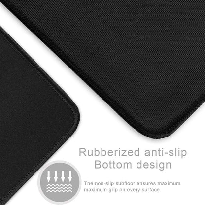 YEBMoo Gaming Mouse Pad XXL Extended Desk Pad & Thick Large (900x400x2 mm) Computer Keyboard Mousepad Mouse Mat (90x40Black001)