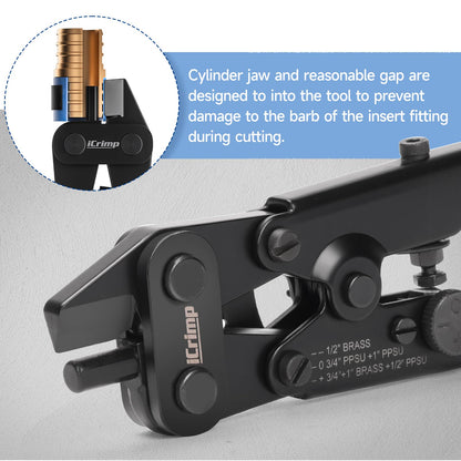 iCrimp PEX Ring Cutter Removal Tool for 1/2" 3/4",1" Copper Ring Decrimping Tool