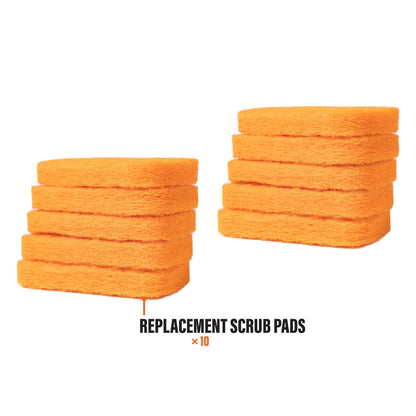 Blackstone Griddle Scrub Pads (Pack of 10), 5063, BBQ Grill & Cooktop Scouring Scrubbers – Heavy-Duty Cleaning Pads for Grilling for Baked On Food & Cooking Oils – Grill Cleaning Supplies
