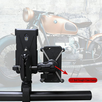 Strg 1.5'' Ball Mount Adapter with Small Tough-Claw Clamp, Compatible with RAM and 1.5" Ball Systems from iBolt and Tackform Enterprise Series