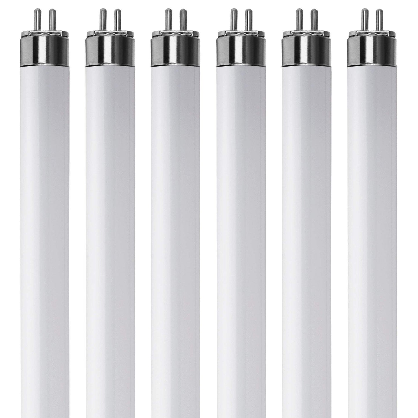 (Pack Of 6) F8T5/CW - T5 Fluorescent 4100K Cool White - 8 Watt - 12" Super Long Life Light Bulbs