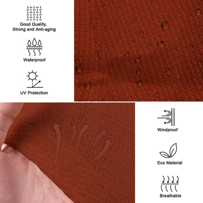 Sun Shade Sail, 12'x12'x12' 95% Sunscreen Anti UV Water Resistance Oxford Cloth Triangle Sun Shade Sail, Awning Shade for Outdoor Patio, Garden, Backyard, Lawn Pool Party Coffee House (Rust Red)