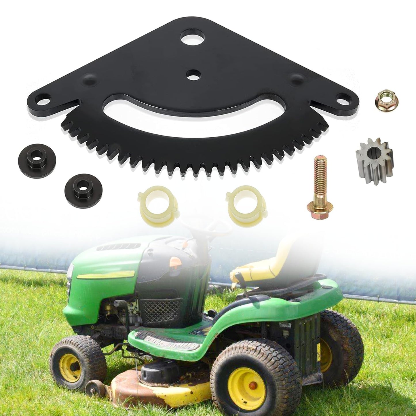 Steering Sector Pinion Gear Rebuild Kit Replacement for John Deere L100 L105 L107 L110 L118 L108 L111 G110 L130 L120 Serie Lawn Tractors Replaces# GX20052BLE, GX20053, GX20054, GX21994