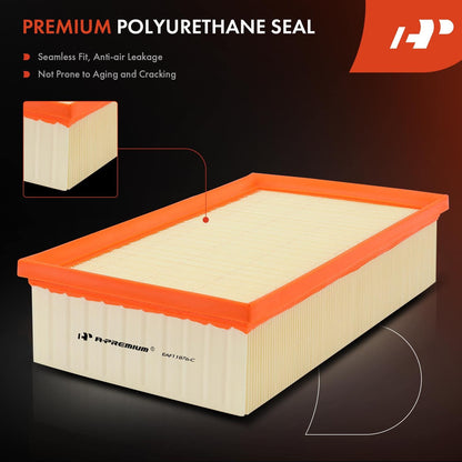 A-Premium Engine Air Filter Compatible with Audi A3, A3 Quattro, Q3, S3, TT Quattro & Volkswagen Arteon, Golf, GTI, Jetta, Tiguan, 2015-2023, Flexible Panel, Replace# 5Q0129620D