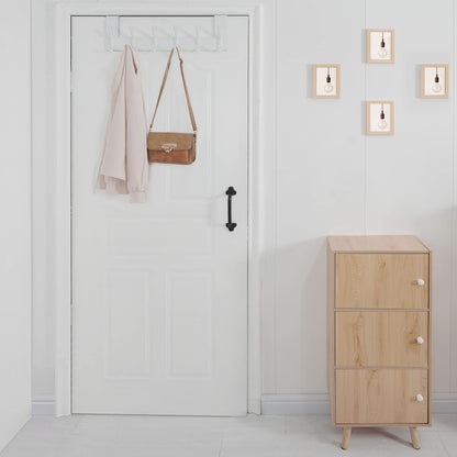WEBI Over The Door Hook,Over Door Towel Rack,Door Hanger,Door Coat Hanger,Over The Door Coat Rack,Door Hooks for Hanging Clothes,Towels,Behind Back of Bathroom,White