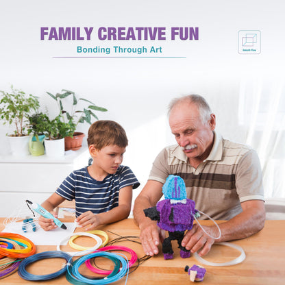 fuentai 3D Pen Print Filament - 20 Bundle PLA Refills for 3D Printing - Ideal for Art, Crafts, Doodler to Create - is Great Birthday and Christmas Gifts for Kids