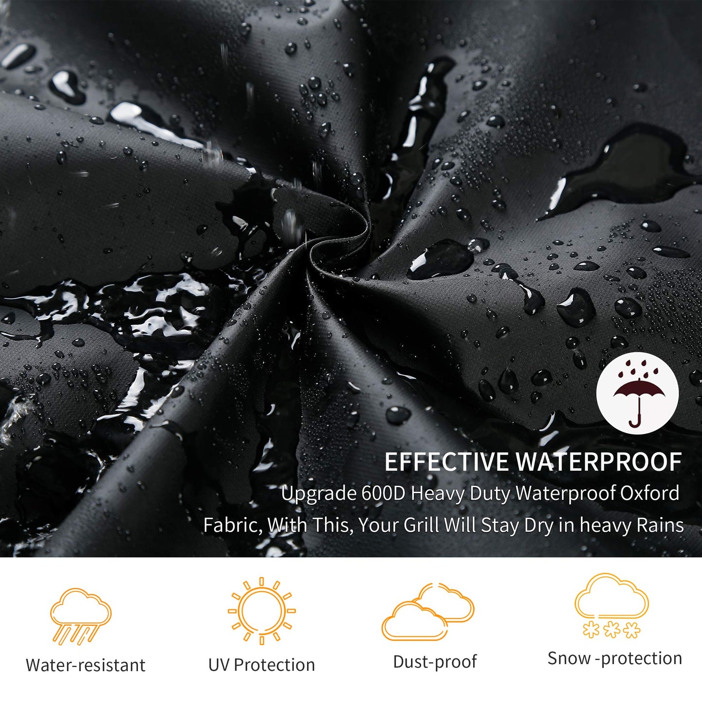 BBQ Cover for Weber Charcoal Kettle, Premium 22 Inch Grill Cover, Heavy Duty Waterproof Grill Covers