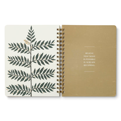 Compendium Spiral Notebook – Good Things Are Always Beginning – A Designer Spiral Notebook with 192 Lined Pages, College Ruled, 7.0”W x 9.25”H