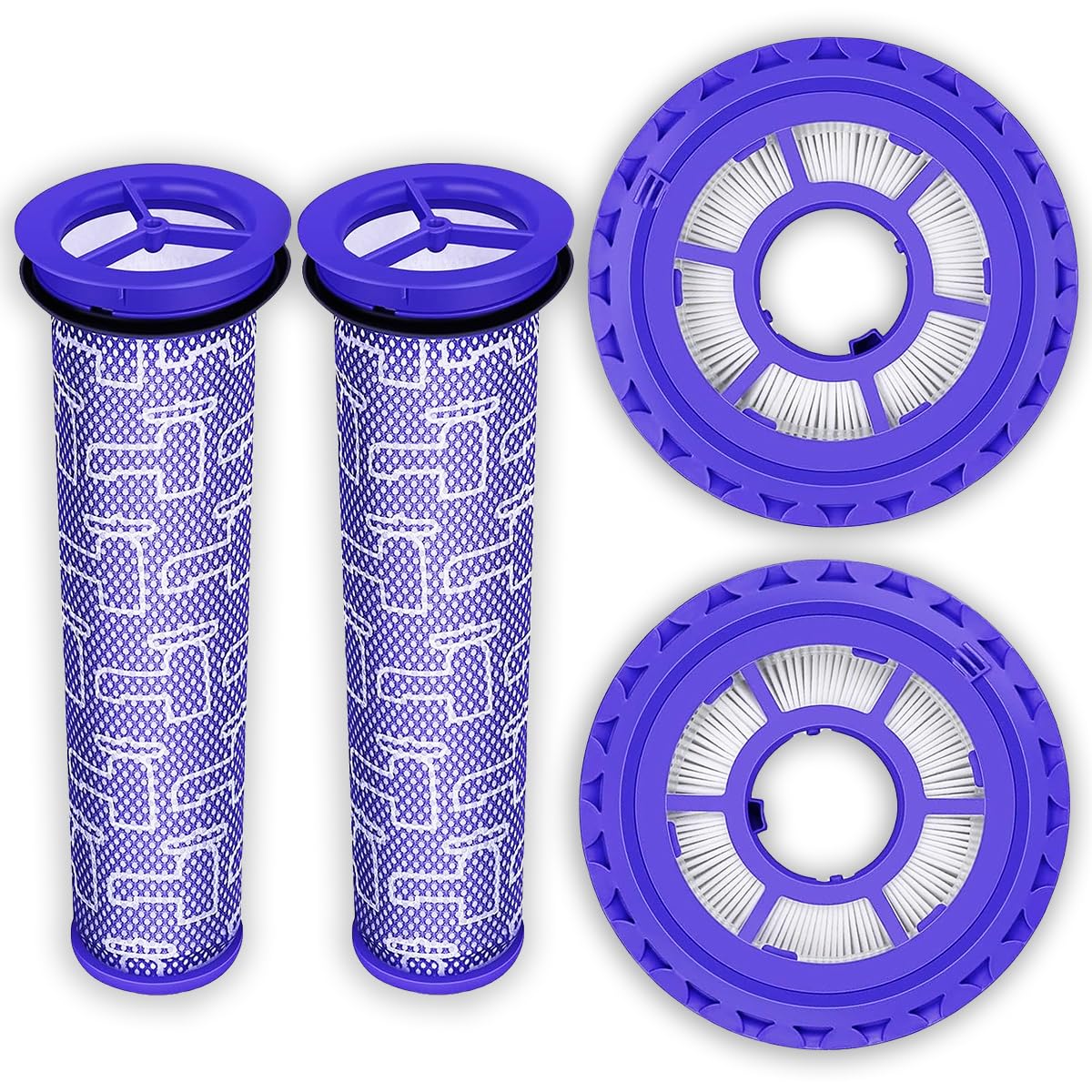 2 Pack Post & Pre Filters Replacement for Dyson DC41 DC65 DC66 UP13 UP20 UP30 Animal Ball Vacuum, Multi Floor, Compare to Part 920769-01 & 920640-01