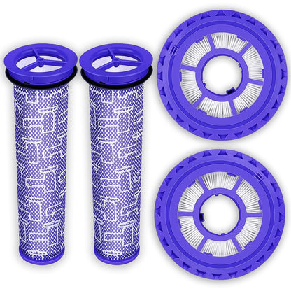 2 Pack Post & Pre Filters Replacement for Dyson DC41 DC65 DC66 UP13 UP20 UP30 Animal Ball Vacuum, Multi Floor, Compare to Part 920769-01 & 920640-01