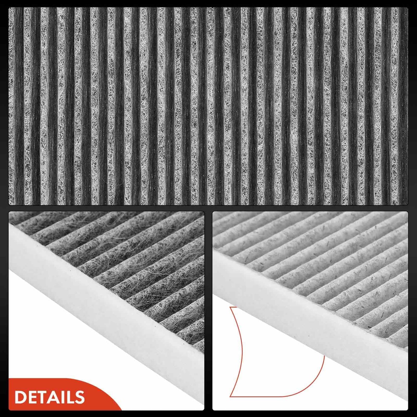A-Premium 2-PC Cabin Air Filter with Activated Carbon Compatible with Ford Edge, Fusion & Lincoln Continental, MKX, MKZ, Nautilus, 2013-2023, Replace# DG9Z19N619A