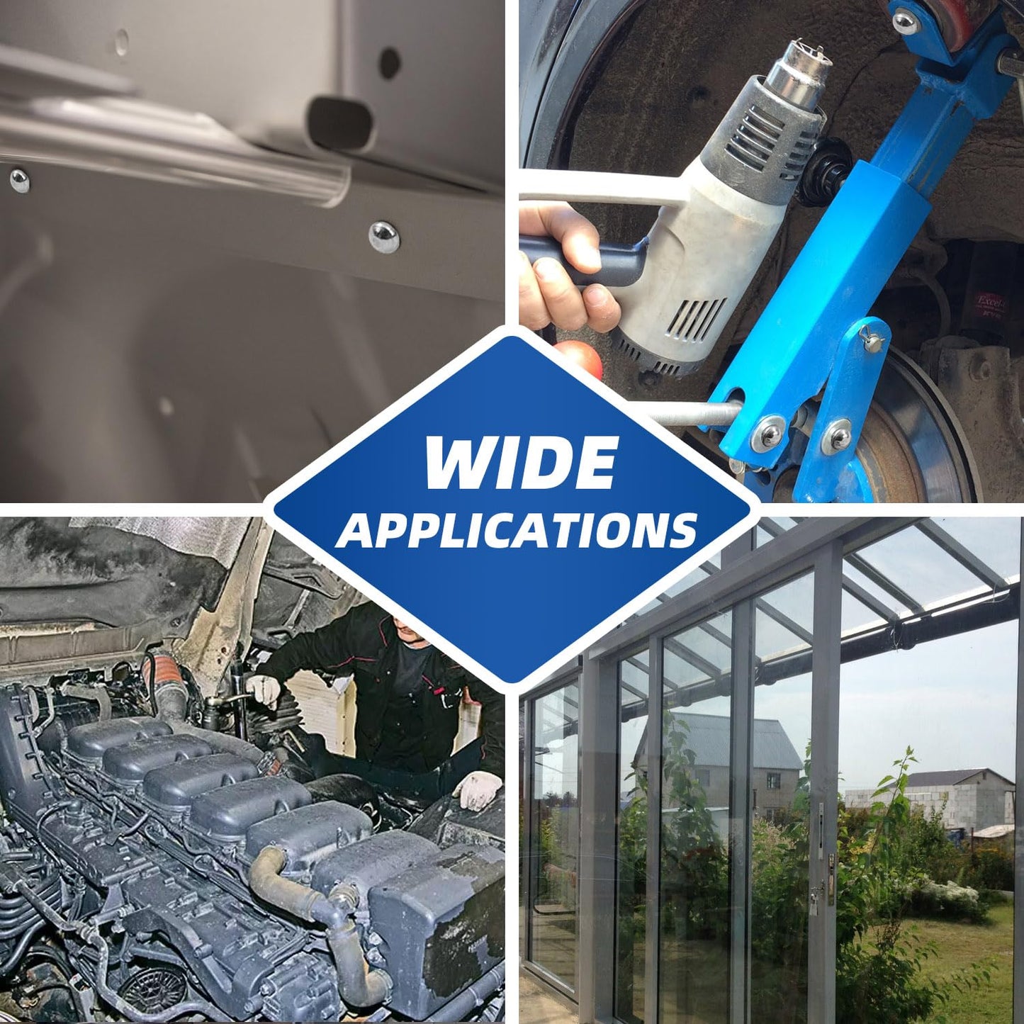 3/16" x 3/4" Aluminum Blind Rivets Black, 4.8mm x 19mm Pop Rivet, Aluminum Grip Steel Mandrel, 100 PCS