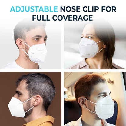 [20 PACK] 5-Ply Disposable Face Mask - Premium Material and Comfortable Fit for Safe and Effective Wear