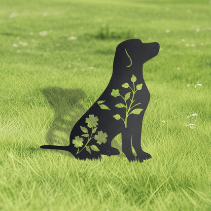 Urbraneco Labrador Retriever Garden Stake - Durable Outdoor Dog Statue for Lawn Decor