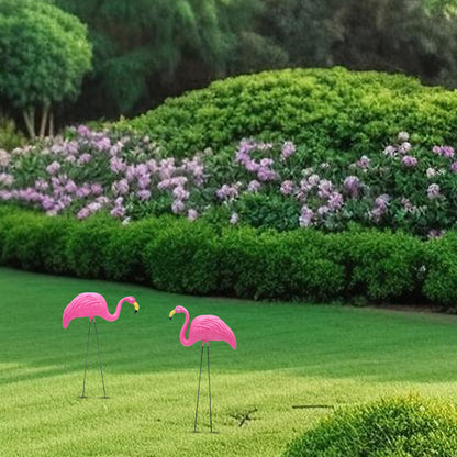 2 Pink Flamingos Yard Decorations - Large 23 inch Ornament Statues - Outdoor Garden Lawn Flamingo Decor by 4E's Novelty