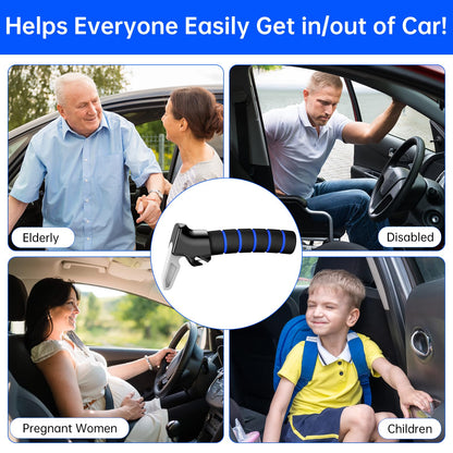 Car Door Handle Assist for Elderly: Non-Slip Grip and Sturdy Support - Fits Most Vehicles to Easily Get in and Out of Car - Helpful for Seniors Handicapped Pregnant Women Children 2Packs