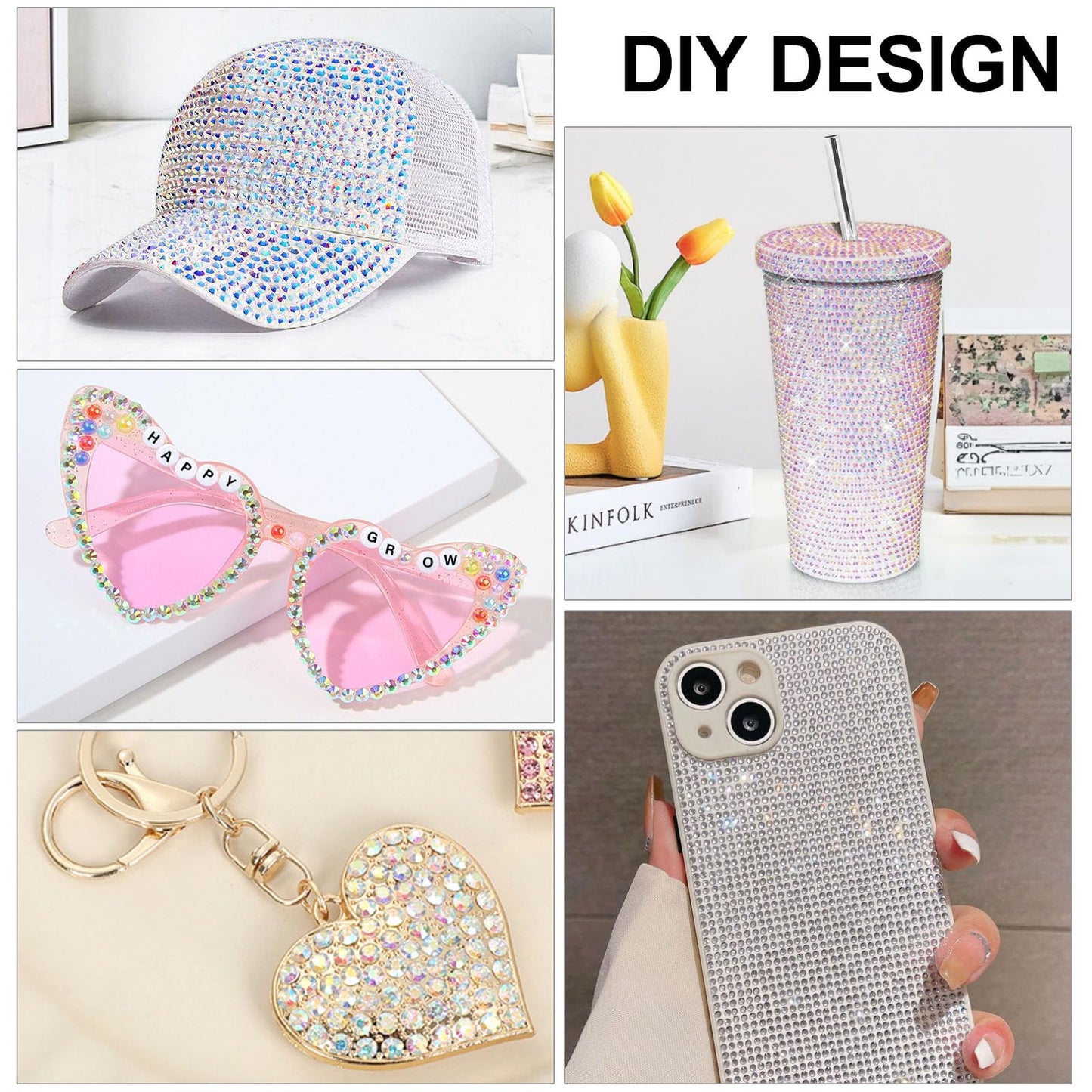 24 Colors Resin Jelly Rhinestones for Bedazzling Kit, 19200Pcs Multicolor 3mm Bedazzle Kits, Bedazzling Kit with Glue 3 PCS, Bedazzled Kits for Nail Art Crafting Book Makeup Clothing Shoes Diamond Art