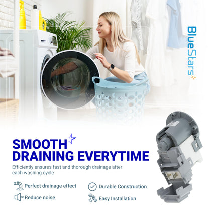 [2025 Upgraded] DC31-00054D PX3516-01 DC31-00187A Washer Drain Pump Motor - Compatible with Samsung Washing Machine - Replaces px3516-01 DC31-00178D DC97-20621A 2754406 AP5583541 PS4204640 EAP4204640