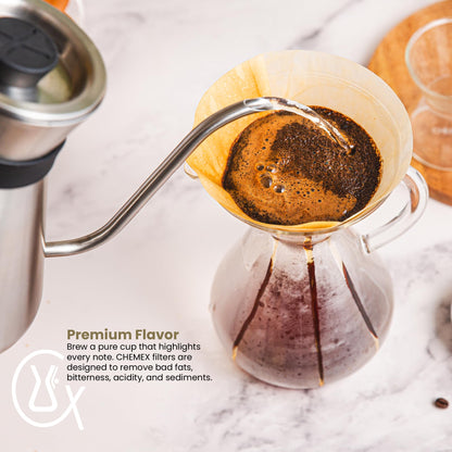 Chemex Filter - Unfolded - 100ct - Exclusive Packaging