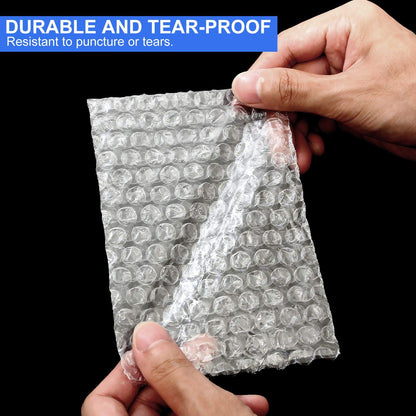 200 PCS Clear Bubble Pouches Bags 4x6 inch, Protective Bubble Pouch, Double Walled Flush Cut Thickening Shockproof Foam Wrap Bags for Cushioning, Packing, Shipping, Moving and Storage