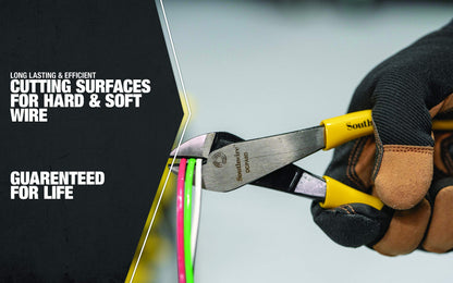 Pliers,8IN HI LEV Dia Cut ANGL Head DIP