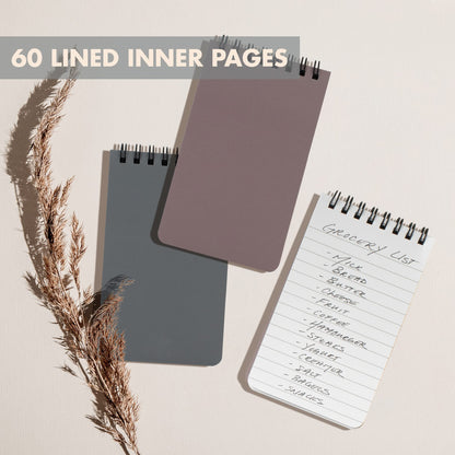 ZICOTO Aesthetic Pocket Notebooks Set Of 8 - Small 3x5 Spiral Notepads With Lined Pages - The Perfect Little Mini Pads to Stay Organized and Boost Productivity at Work or School