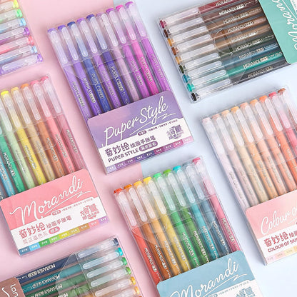 45 Colors Gel Pens Set - Fine Point 0.5mm Quick-Drying Ink for Adult Coloring Bullet Journal, Drawing and Office
