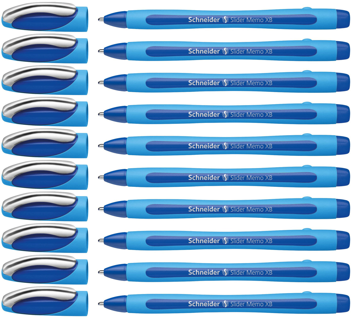 Schneider Slider Memo XB Ballpoint Pen (Box of 10) (Blue)
