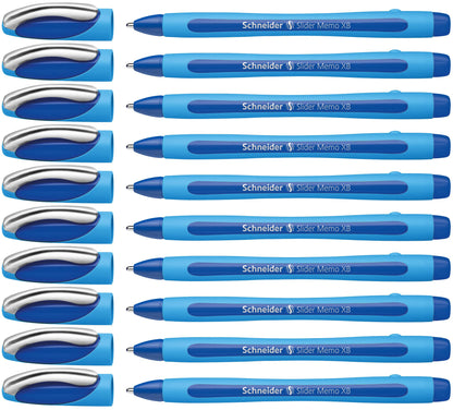 Schneider Slider Memo XB Ballpoint Pen (Box of 10) (Blue)