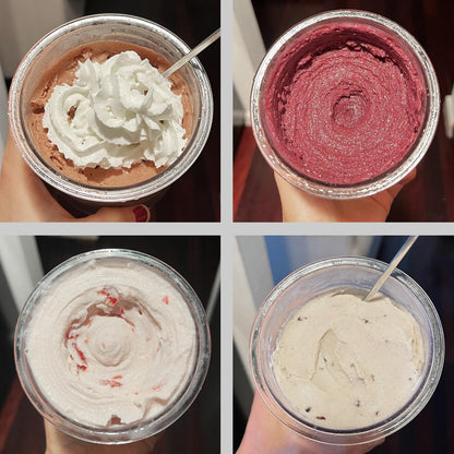 4 Pack Pints and Lids for Ninja Creami NC299AMZ NC300C NC301C CN302CCO Series Ice Cream Makers, BPA-Free & Dishwasher Safe, 16oz SharkNinja Creamy Containers Replacement