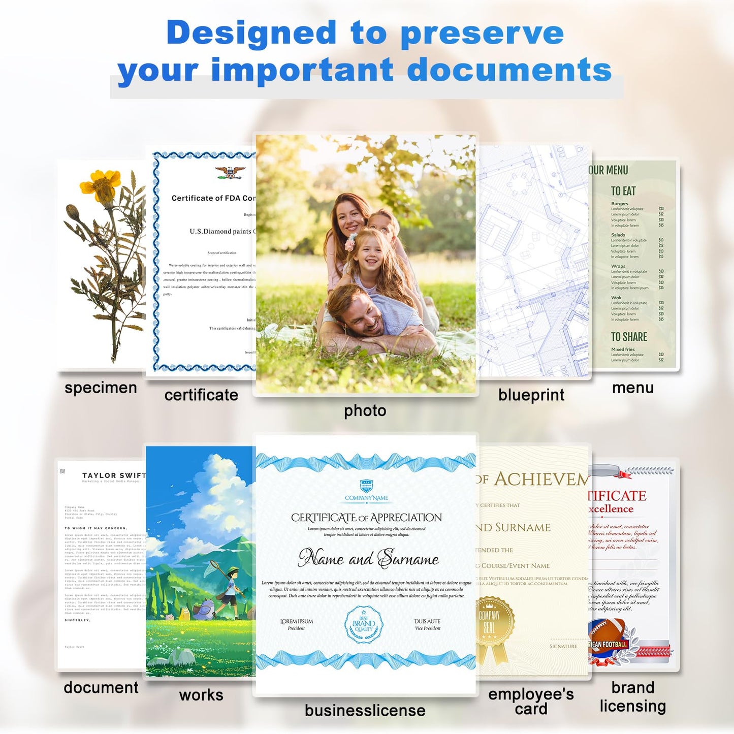 (100 Packs) NefLaca 8.9" x 11.4" Thermal Laminating Pouches, 5 mil Laminating Sheets Clear Letter Size Plastic Paper