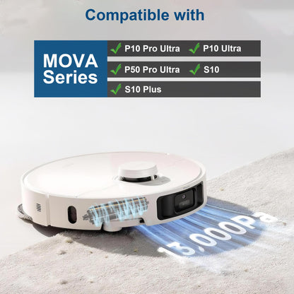 X40 Ultra Tricut Brush Replacement: for Dreame X30 Ultra/L40 Ultra/L30 Ultra/L20 Ultra/L10s Ultra/L10s Pro Ultra/X40 Master/Robot Vacuum, MOVA S10/S10 Plus/P50 Pro/P10/P10 Pro Ultra Roller 1-Pack