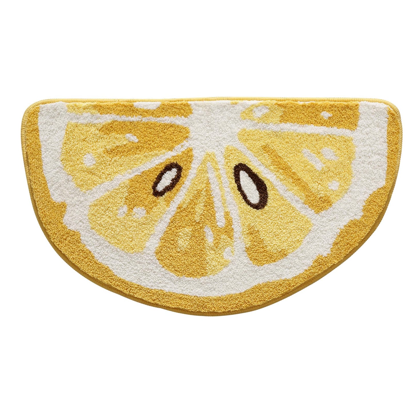 Ankah Fruit Bath Mats Cute Bathroom Rugs, Particularly Absorbent, Very Soft, and Dry Fast That Fits for Kid's Room, Bathroom or Other Room, 17.7" x 31.5", Lemon