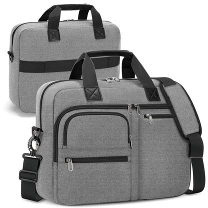 RAINSMORE Laptop Bag for Men 15.6 17.3 Inch Waterproof Laptop Bag Large Professional Messenger Bag for Business Travel Work