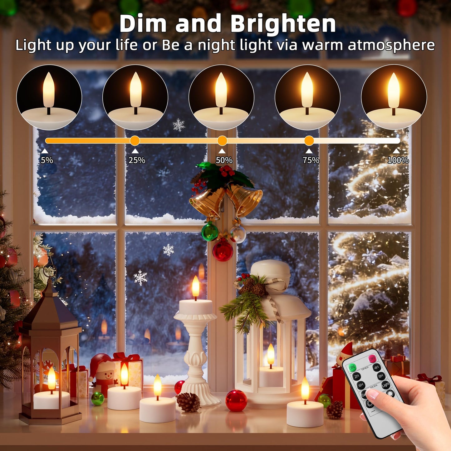 Rechargeable Flameless Tea Lights Candles Battery Operated Remote Control Tea Lights with Timer LED Tealight Candles with Charging Base Votive Candle for Flickering Christmas Halloween Table 6 Pcs