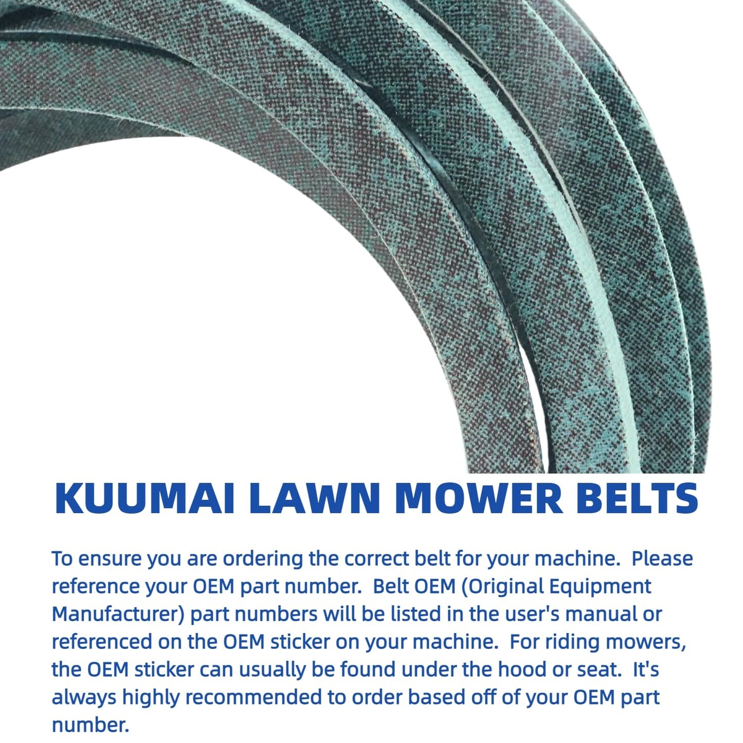 42 inch Mower Deck Belt Compatible with John Deere GX20072 GY20570 115 125 135 D100 D105 D110 D120 D125 D130 E100 E110 E120