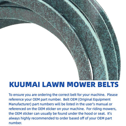 42 inch Mower Deck Belt Compatible with John Deere GX20072 GY20570 115 125 135 D100 D105 D110 D120 D125 D130 E100 E110 E120