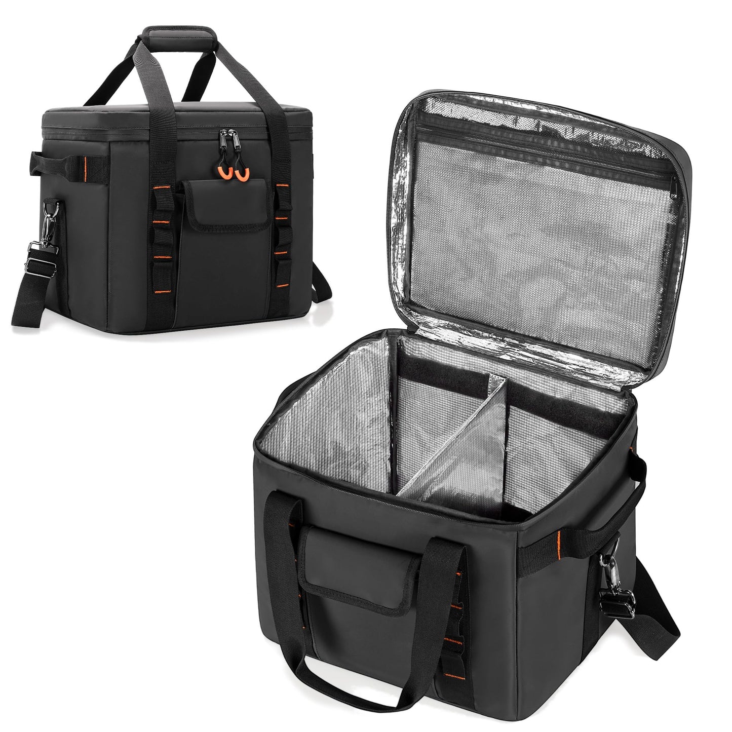 Trunab Protable Carrying Case Compatible with Jackery Explorer 300/500/1000/1000 Pro/ECOFLOW River/River2 Pro/River2 Max, Portable Power Station Bag with Adjustable Dividers
