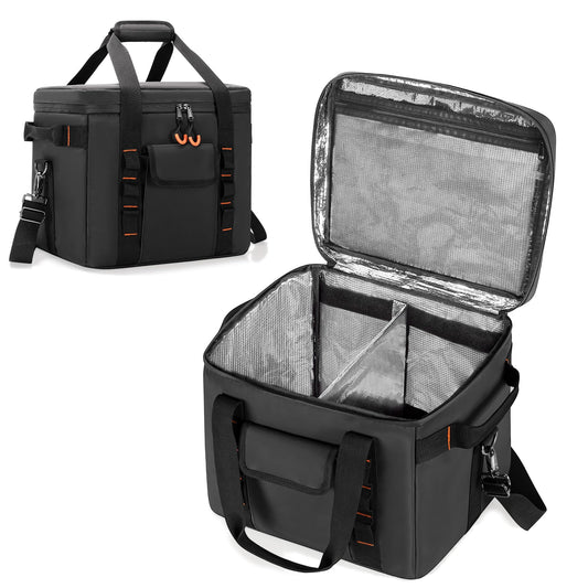 Trunab Protable Carrying Case Compatible with Jackery Explorer 300/500/1000/1000 Pro/ECOFLOW River/River2 Pro/River2 Max, Portable Power Station Bag with Adjustable Dividers