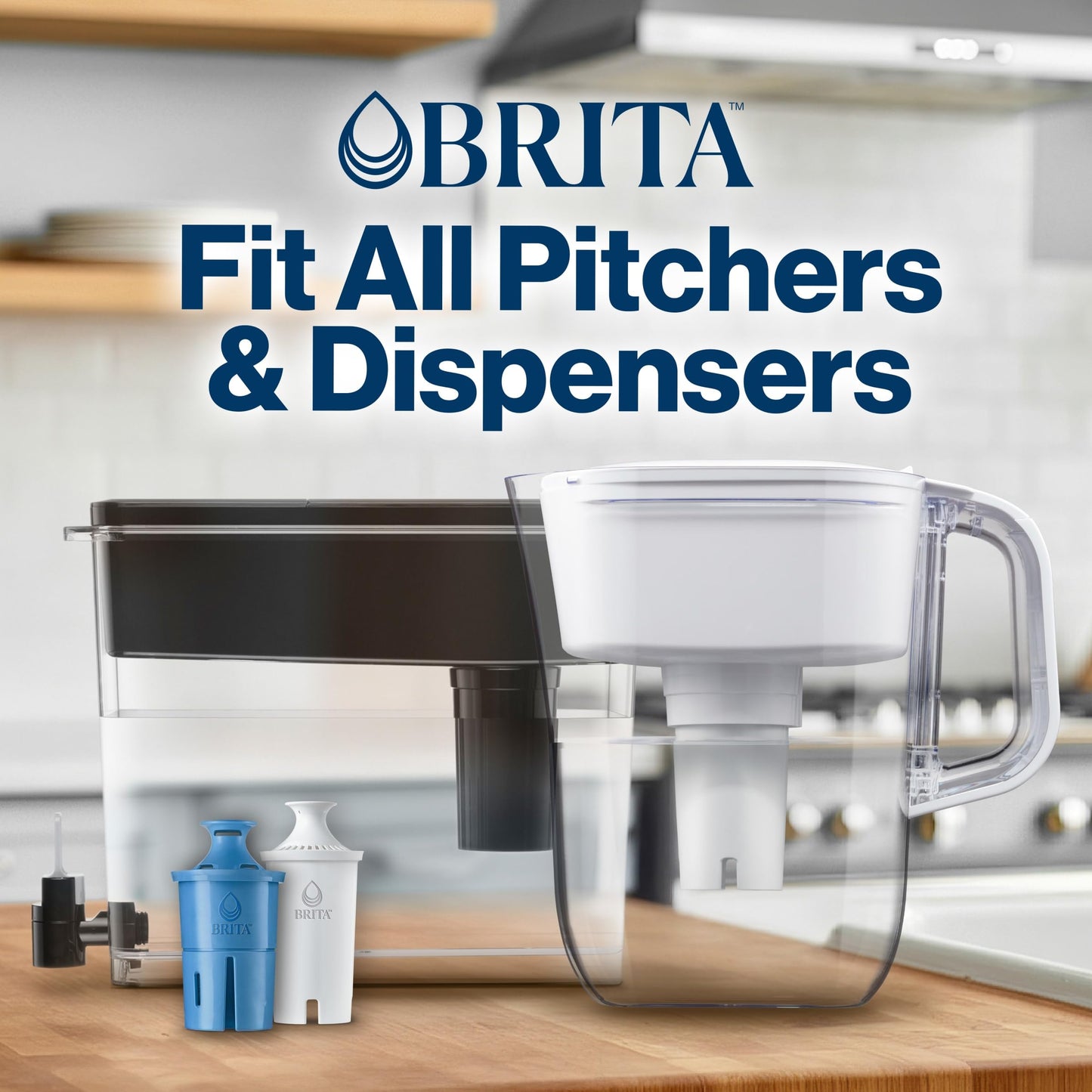 Brita Standard Replacement Filter, Reduces Contaminants while keeping healthy minerals, Certified by WQA to reduce Chlorine for improved taste, Made without BPA, Replace after 151 litres, 5 Count