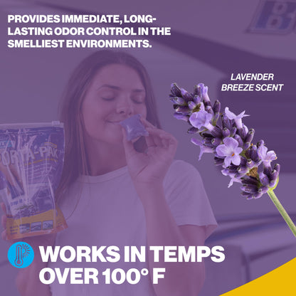 Walex PPRVLAV Porta-Pak Holding Tank Deodorizer - Lavender, 10 Pack