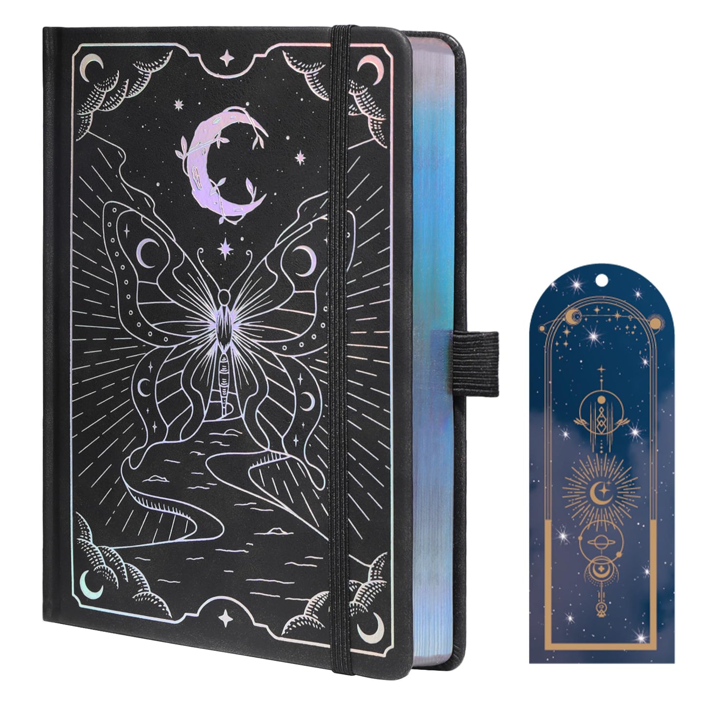 TIEFOSSI Lined Journal Notebook, Butterfly Journal for Women Girls, A5 Hardcover Journals with Bookmark, College Ruled Notebook for Journaling Writing, 100 GSM Thick Paper with 316 Numbered Pages
