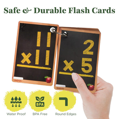 Star Right Math Flash Cards Set of 4 - Addition, Subtraction, Division, & Multiplication Flash Cards - 4 Rings - 208 Math Flash Cards - Ages 6 & Up - Kindergarten, 1st, 2nd, 3rd, 4th, 5th & 6th Grade