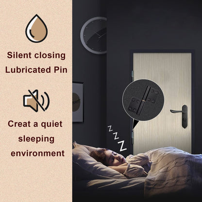 6 Pcs 4 Inch Lift Off Hinges Flag Hinges Black Door Hinge Small Lift-Off Hinge Removable Hinges