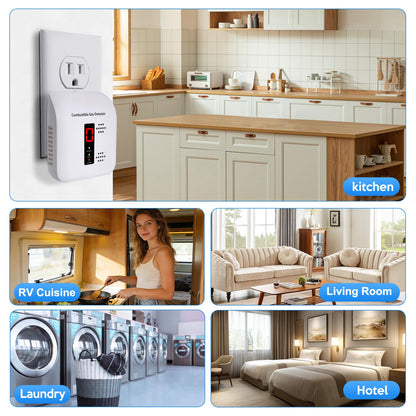 Y401 Natural Propane Gas Detector, Home Gas Alarm and Monitor, Leak Alarm for LNG, LPG, Methane, Coal Gas Detection in Kitchen, Home, Camper (1 Pack)