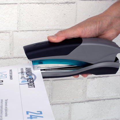 Swingline LightTouch Reduced Effort Stapler, 50% Easier, 20 Sheets, Blue (66404)