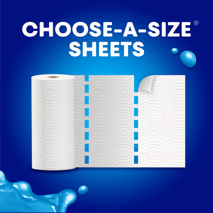 SpongeTowels UltraPRO Paper Towel, Ultra Strong & Absorbent, Choose-A-Size Sheets, 8 Double Rolls = 16 Regular Rolls