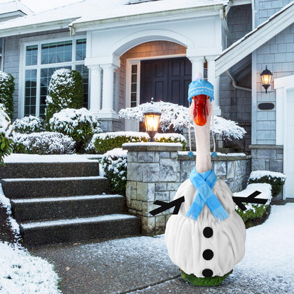 Cute Christmas Goose Costume - Winter Goose Outfit for Outdoor Statue Decoration